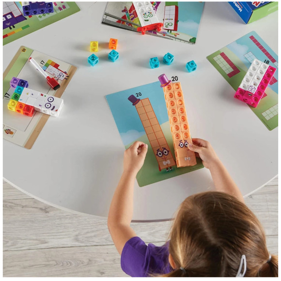 Learning Resources Number blocks MathLink Cubes 11-20 Activity Set - Picture 5 of 6
